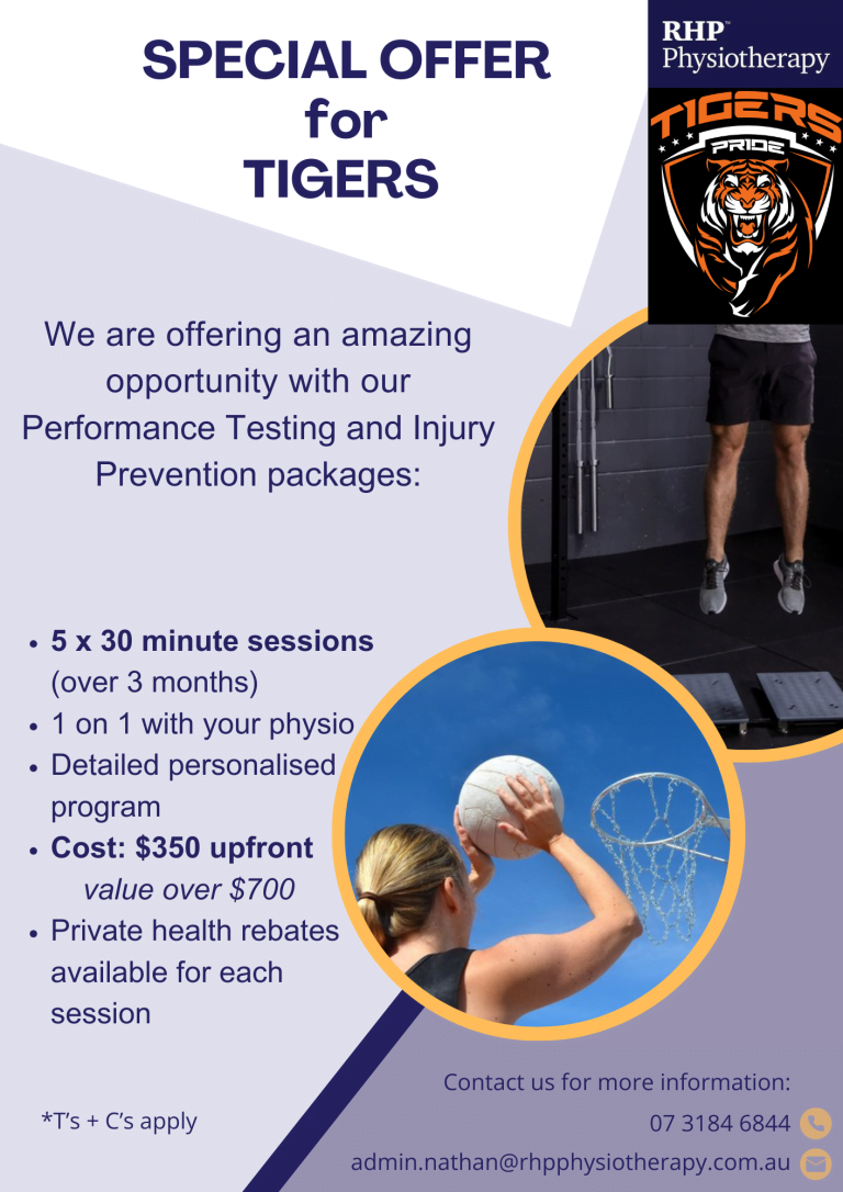 TIGERS Athlete Package Flyer after testing